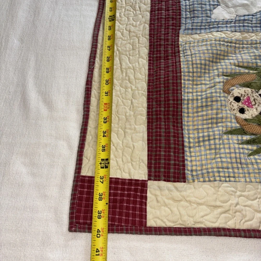 Handmade Crib Quilt Baby Blanket Patchwork‎ Old McDonald Farm Animals Unisex